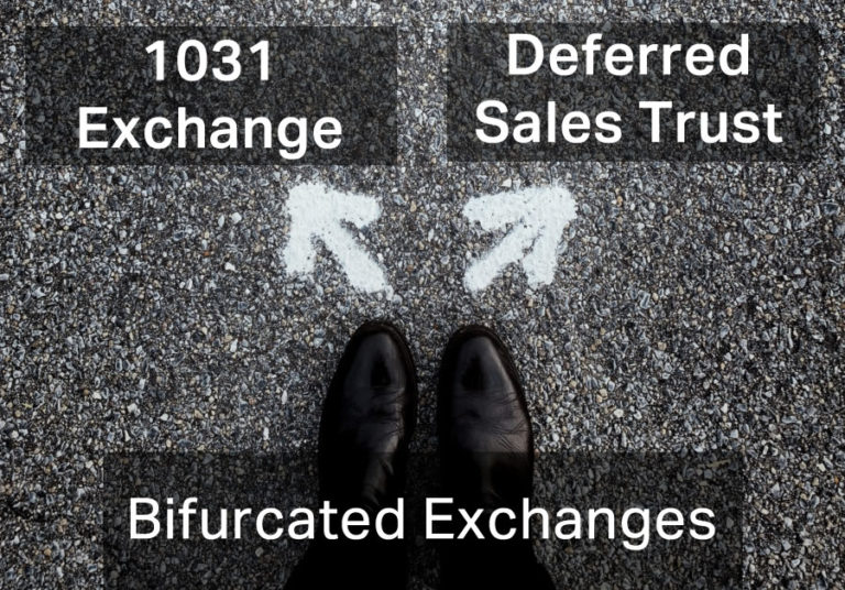 bifurcated exchanges between 1031 and deferred sales trust