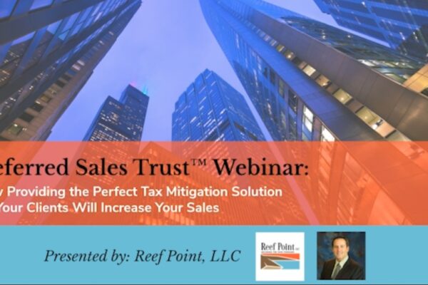Webinar Replay: How providing the perfect tax mitigation solution for your clients will increase your sales